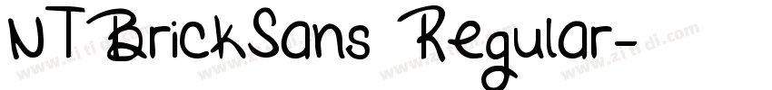 NTBrickSans Regular字体转换